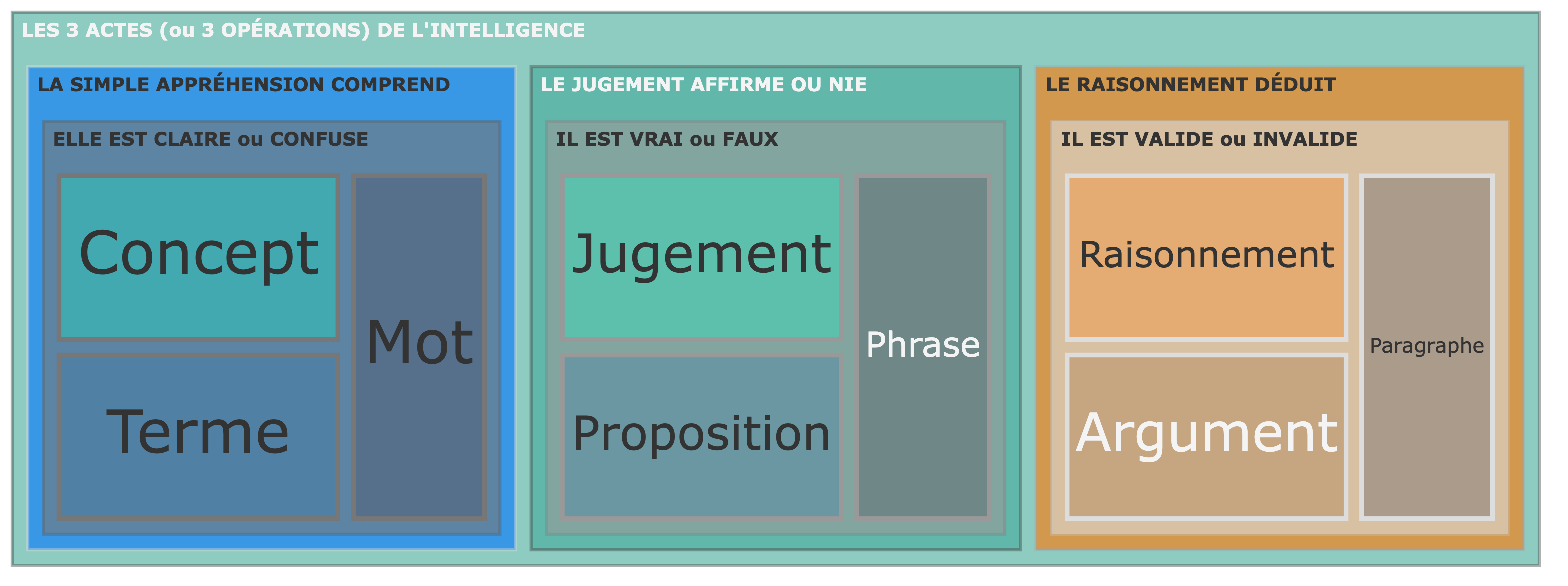 3 opérations de l’intelligence